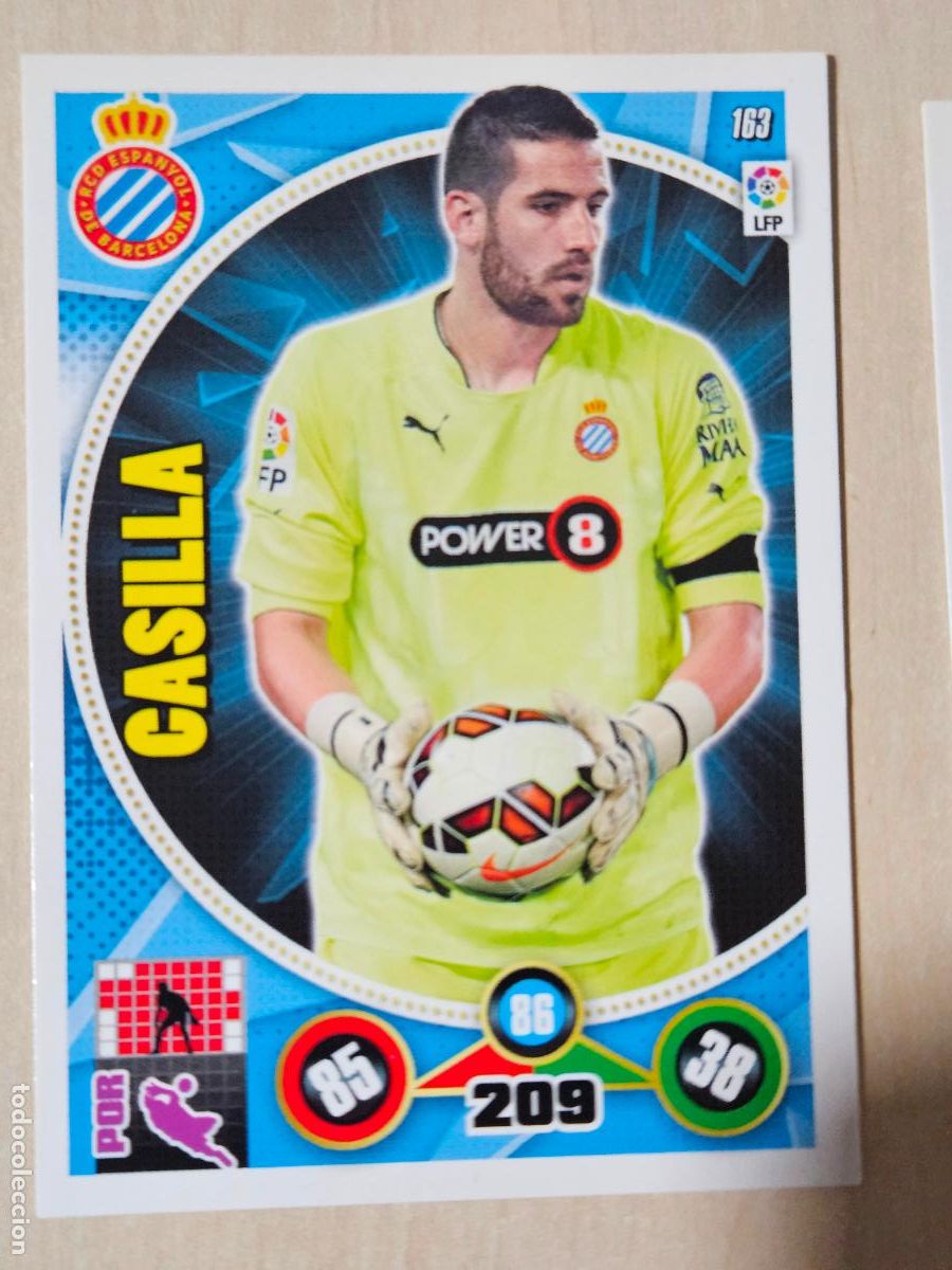 Cromos de f&uacute;tbol: FICHA N&ordm; 163 CASILLA - ADRENALYN 14 15 - PANINI 2014 - 15 - CROMO - ESPANYOL