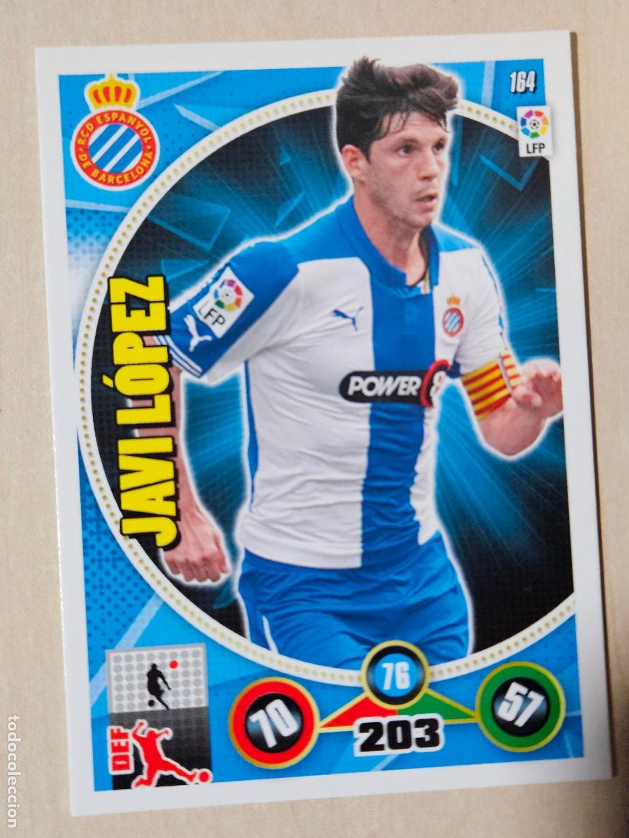 Cromos de f&uacute;tbol: FICHA N&ordm; 164 JAVI LOPEZ - ADRENALYN 14 15 - PANINI 2014 - 15 - CROMO - ESPANYOL