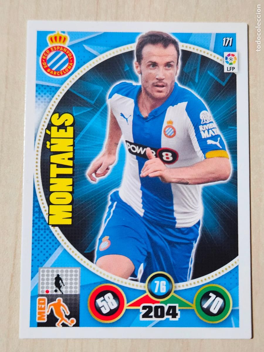 Cromos de f&uacute;tbol: FICHA N&ordm; 171 MONTA&Ntilde;ES - ADRENALYN 14 15 - PANINI 2014 - 15 - CROMO - ESPANYOL