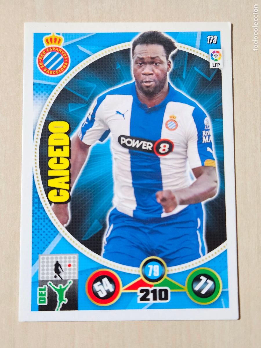 Cromos de f&uacute;tbol: FICHA N&ordm; 173 CAIDEDO - ADRENALYN 14 15 - PANINI 2014 - 15 - CROMO - ESPANYOL