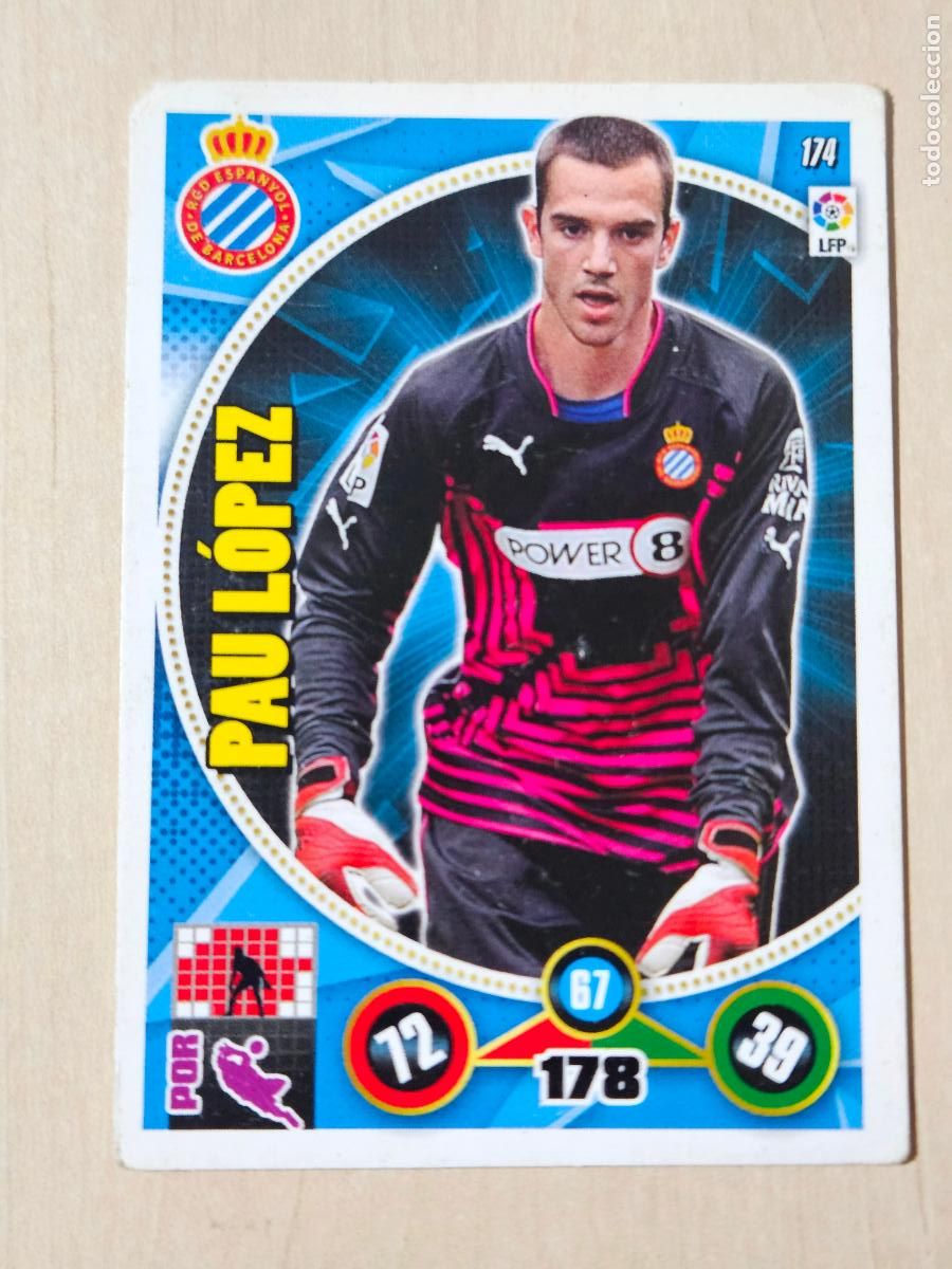Cromos de f&uacute;tbol: FICHA N&ordm; 174 PAU LOPEZ - ADRENALYN 14 15 - PANINI 2014 - 15 - CROMO - ESPANYOL