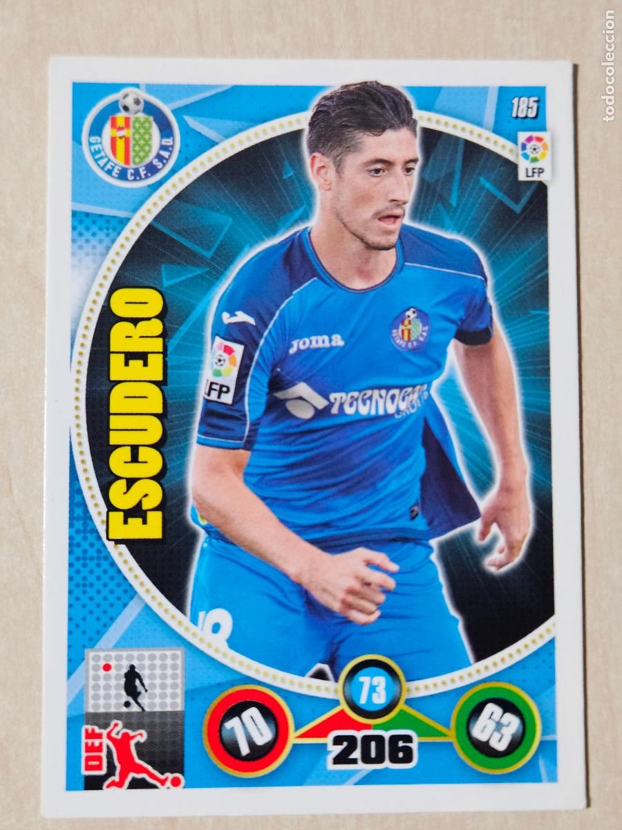 Cromos de f&uacute;tbol: FICHA N&ordm; 185 ESCUDERO - ADRENALYN 14 15 - PANINI 2014 - 15 - CROMO - GETAFE