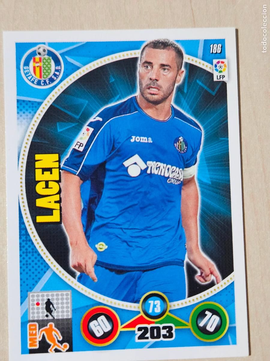 Cromos de f&uacute;tbol: FICHA N&ordm; 186 LACEN - ADRENALYN 14 15 - PANINI 2014 - 15 - CROMO - GETAFE