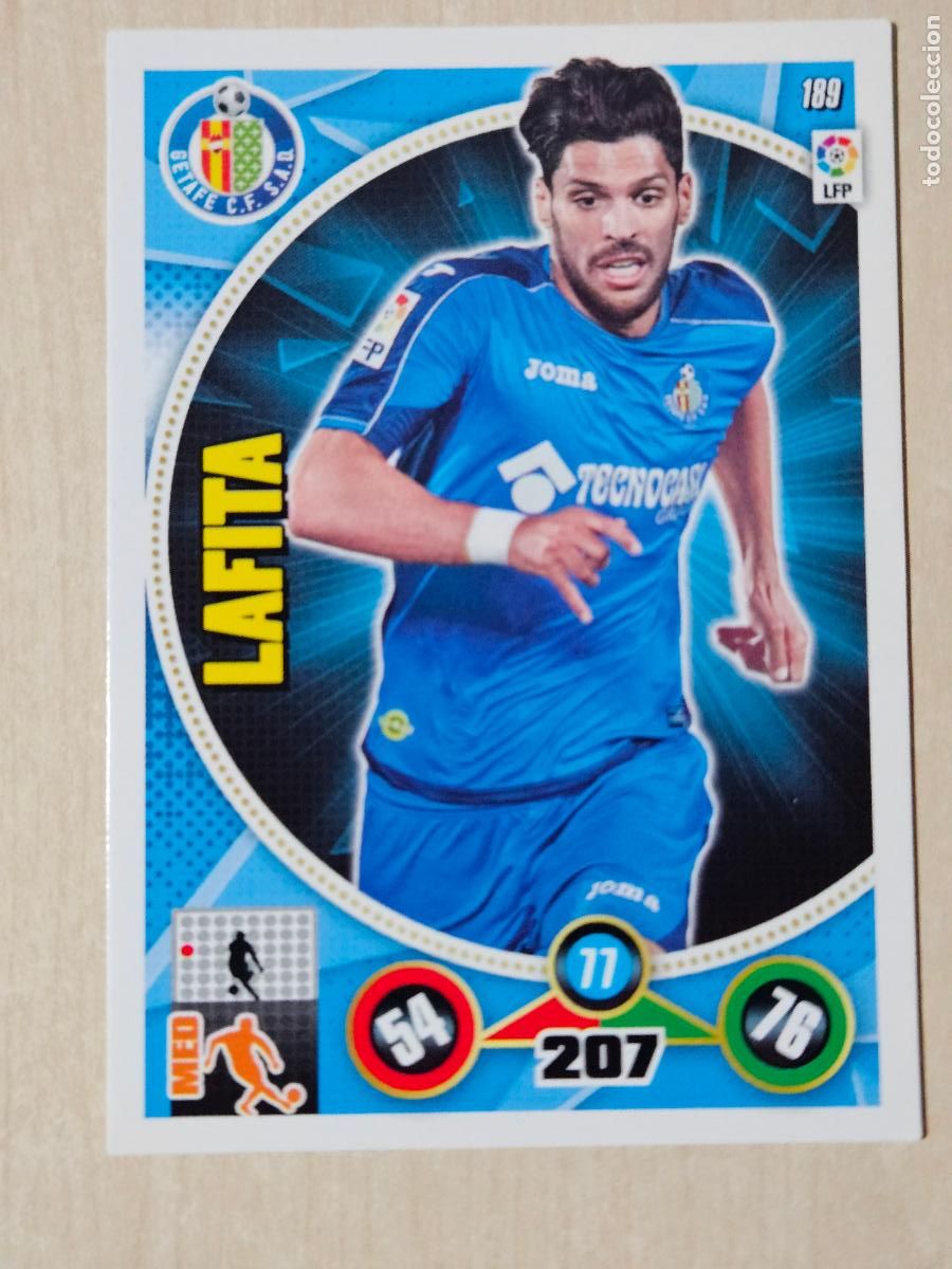 Cromos de f&uacute;tbol: FICHA N&ordm; 189 LAFITA - ADRENALYN 14 15 - PANINI 2014 - 15 - CROMO - GETAFE