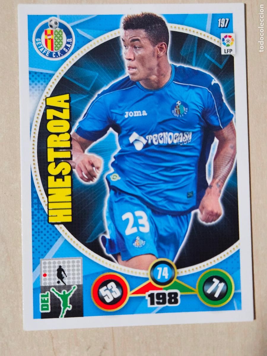 Cromos de f&uacute;tbol: FICHA N&ordm; 197 HINESTROZA - ADRENALYN 14 15 - PANINI 2014 - 15 - CROMO - GETAFE