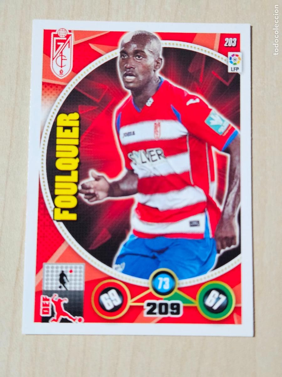 Cartes &agrave; collectionner de Football: FICHA N&ordm; 203 FOULQUIER - ADRENALYN 14 15 - PANINI 2014 - 15 - CROMO - GRANADA