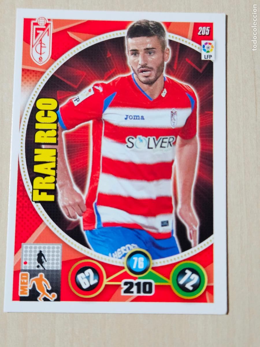 Cartes &agrave; collectionner de Football: FICHA N&ordm; 205 FRAN RICO - ADRENALYN 14 15 - PANINI 2014 - 15 - CROMO - GRANADA