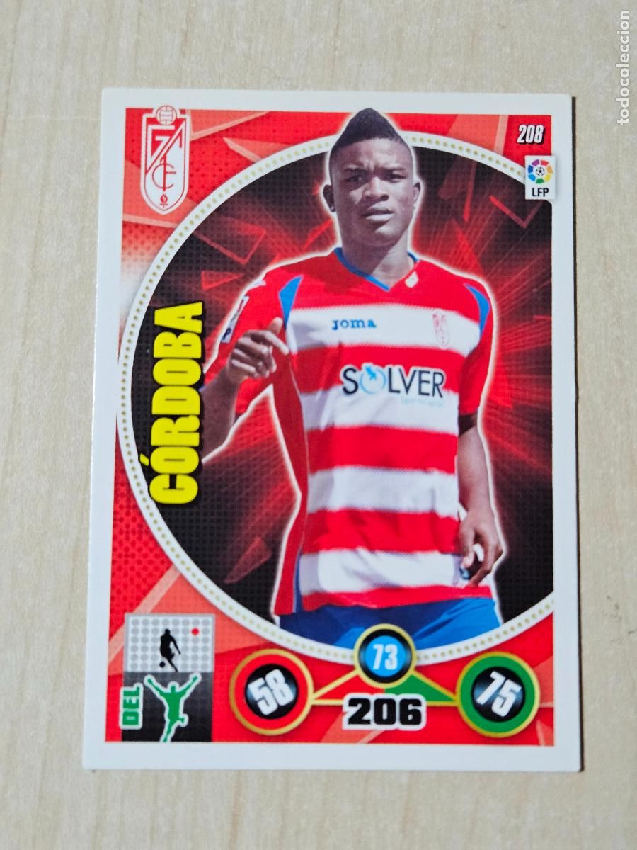 Fu&szlig;ball-Sticker: FICHA N&ordm; 208 CORDOBA - ADRENALYN 14 15 - PANINI 2014 - 15 - CROMO - GRANADA
