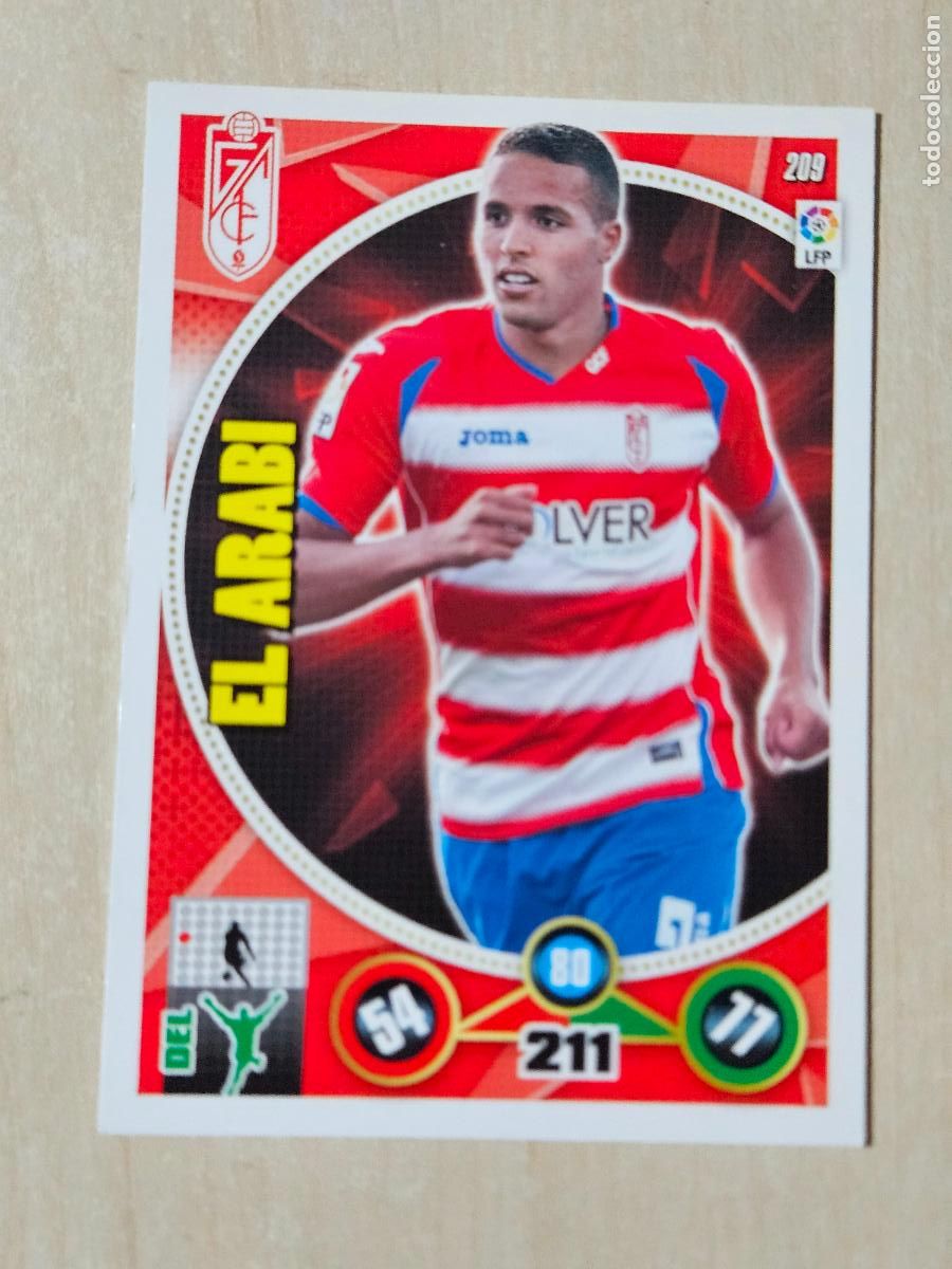 Fu&szlig;ball-Sticker: FICHA N&ordm; 209 EL ARABI - ADRENALYN 14 15 - PANINI 2014 - 15 - CROMO - GRANADA
