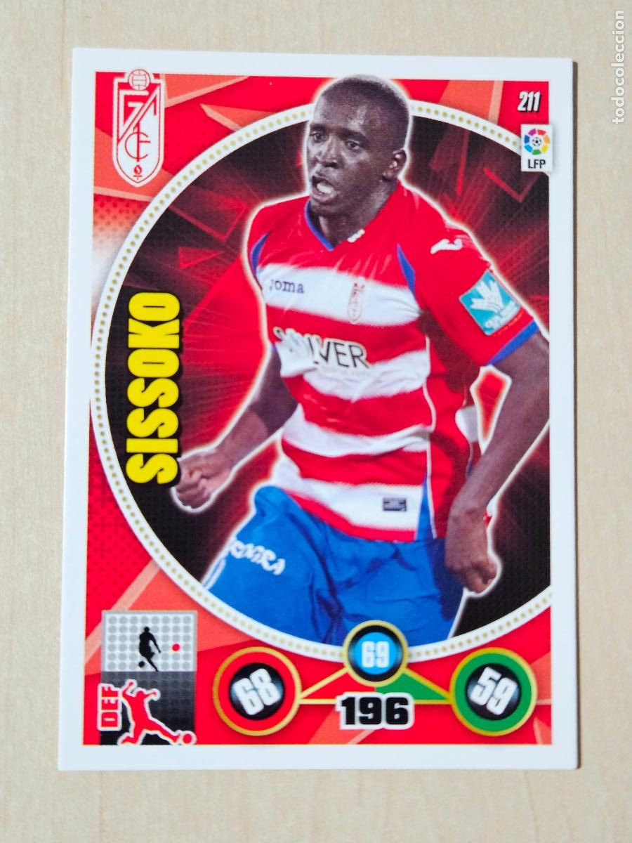Fu&szlig;ball-Sticker: FICHA N&ordm; 211 SISSOKO - ADRENALYN 14 15 - PANINI 2014 - 15 - CROMO - GRANADA