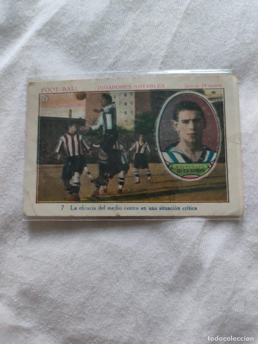 Cromos de f&uacute;tbol: Cromo Artisus CD Europa Chocolates Sebasti&aacute;n Prat Jugadores Notables
