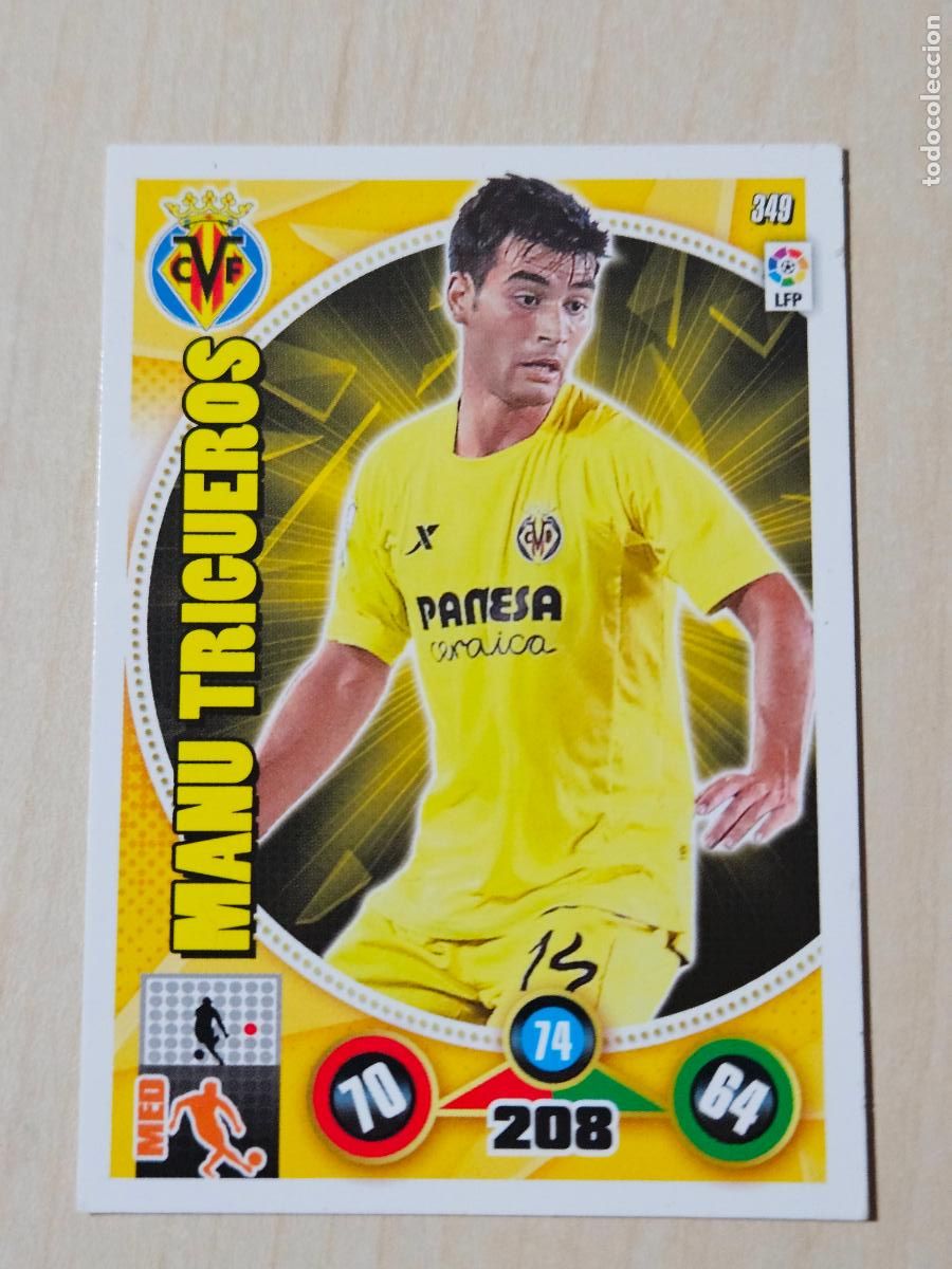 Cromos de f&uacute;tbol: FICHA N&ordm; 349 MANU TRIGUEROS - ADRENALYN 14 15 - PANINI 2014 - 15 - CROMO - VILLARREAL