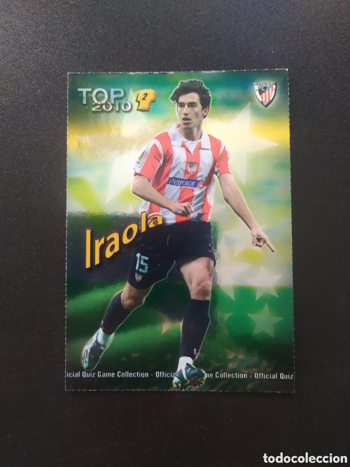 Cromos de f&uacute;tbol: Mundicromo fichas liga 2009 2010 09 10 Iraola top brillo verde n&deg; 554 Athletic Bilbao