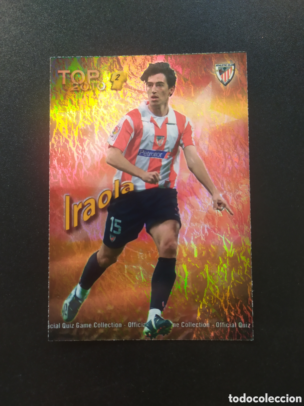 Cromos de f&uacute;tbol: Mundicromo fichas liga 2009 2010 09 10 Iraola top brillo jaspeado n&deg; 554 Athletic Bilbao