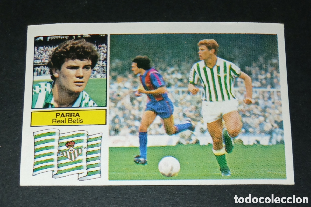 Cromos de f&uacute;tbol: Cromo Parra Real Betis Ediciones Este Liga 1982-1983 (82-83) Nunca Pegado Sin Pegar