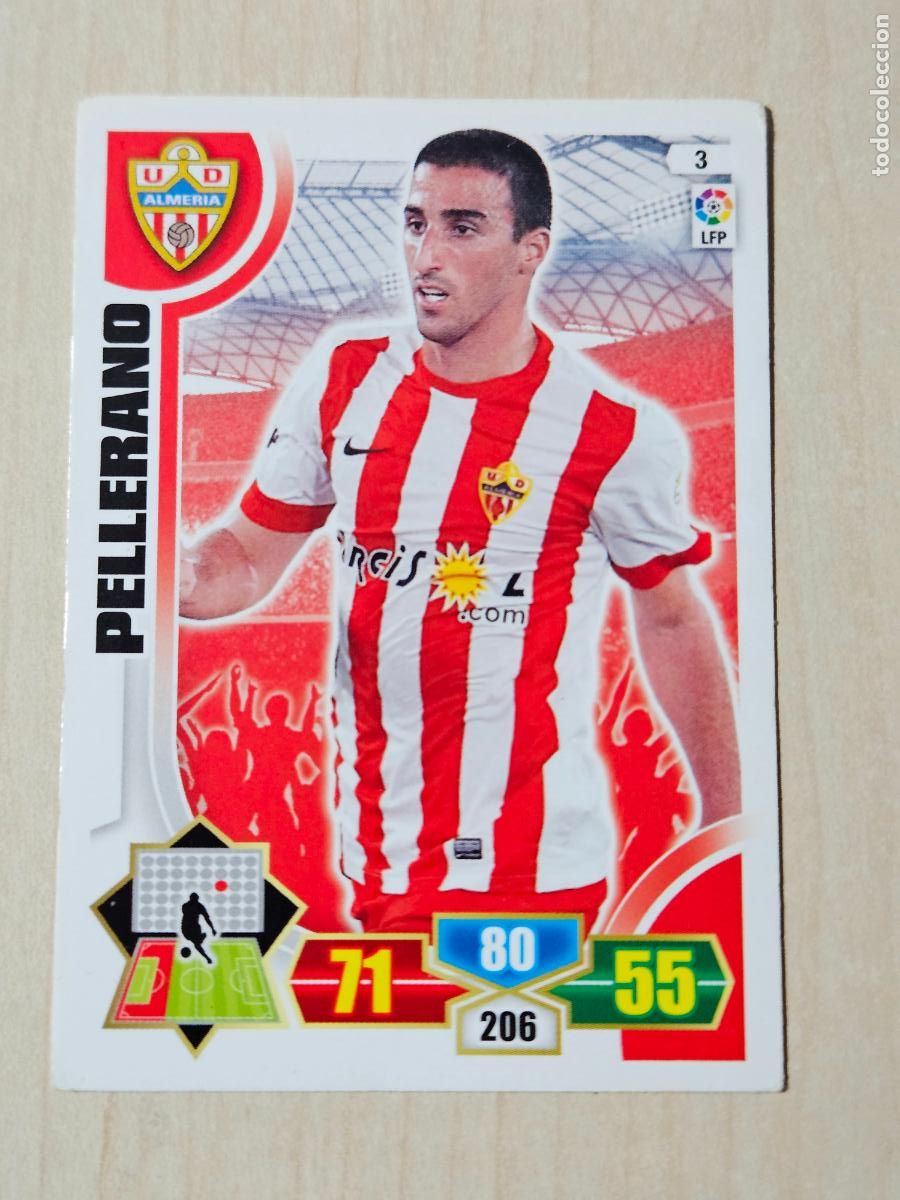 Fu&szlig;ball-Sticker: FICHA N&ordm; 3 PELLERANO - ADRENALYN 13 14 - PANINI 2013 -14 - CROMO - ALMERIA