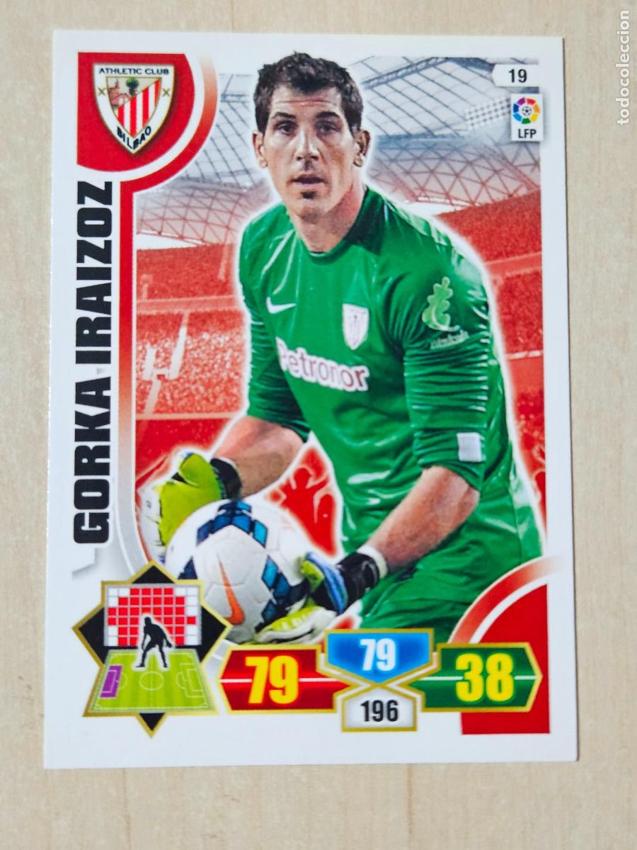 Figurine di Calcio: FICHA N&ordm; 19 GORKA IRAIZOZ - ADRENALYN 13 14 - PANINI 2013 -14 - CROMO - ATHLETIC DE BILBAO