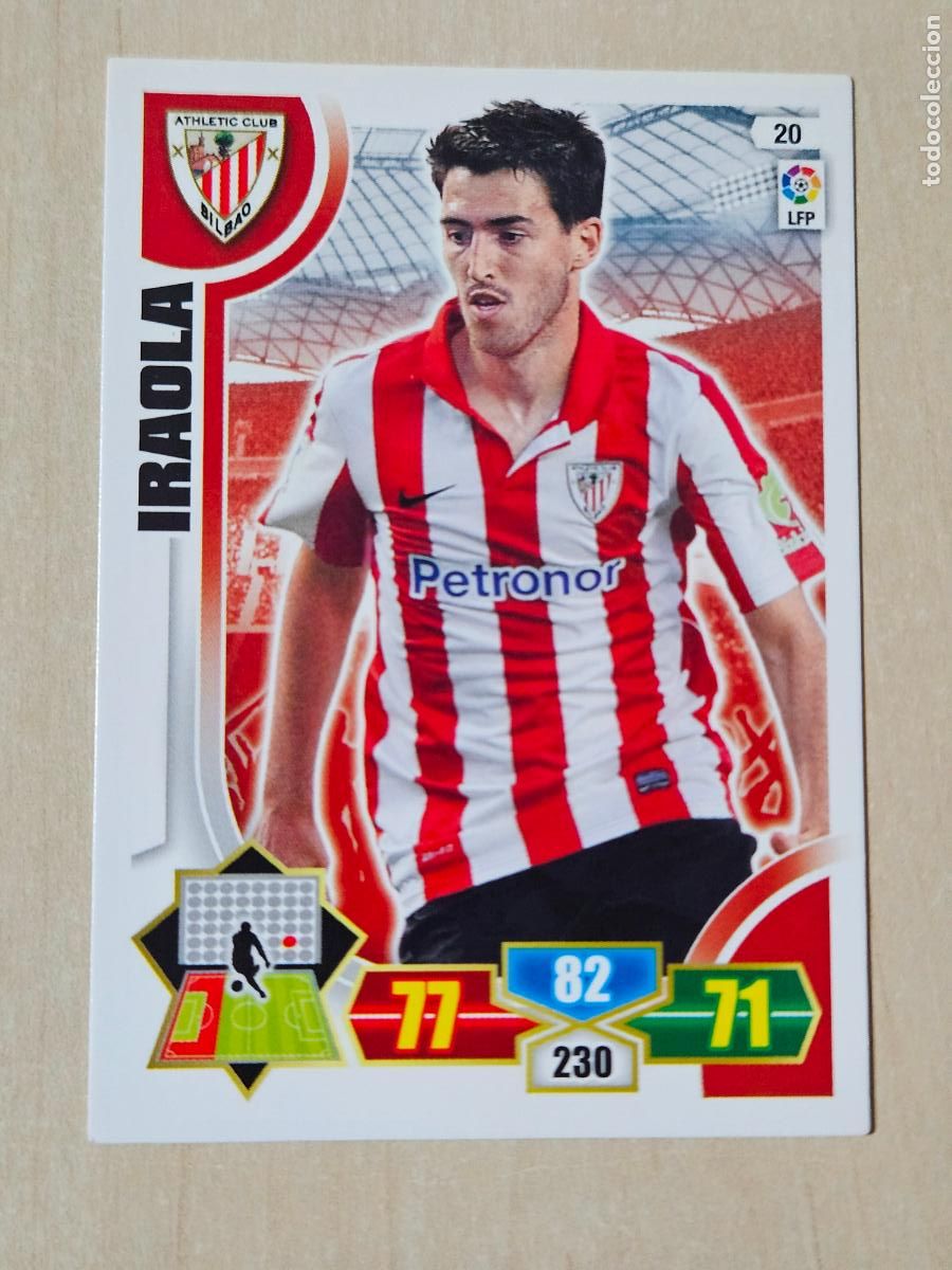 Figurine di Calcio: FICHA N&ordm; 20 IRAOLA - ADRENALYN 13 14 - PANINI 2013 -14 - CROMO - ATHLETIC DE BILBAO