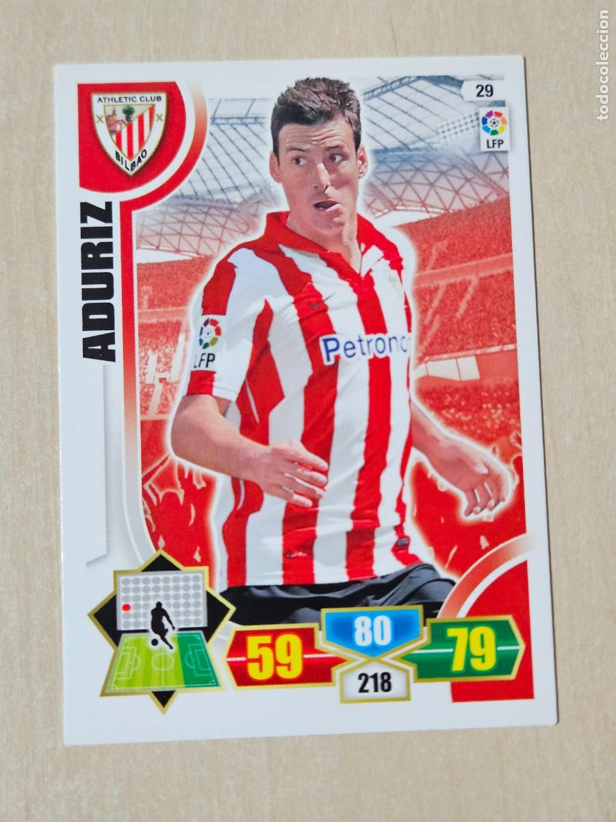 Cromos de f&uacute;tbol: FICHA N&ordm; 29 ADURIZ - ADRENALYN 13 14 - PANINI 2013 -14 - CROMO - ATHLETIC DE BILBAO