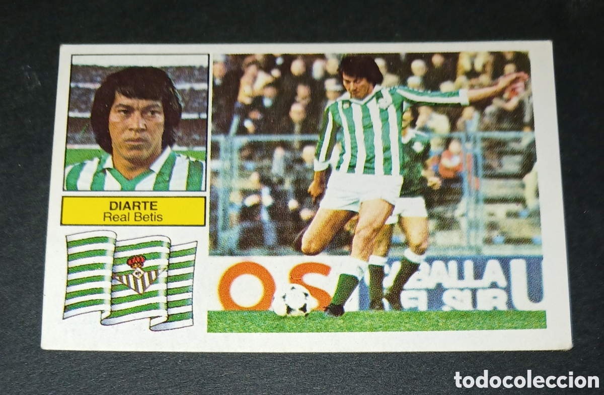 Cromos de f&uacute;tbol: Cromo Diarte Real Betis Ediciones Este Liga 1982-1983 (82-83) Nunca Pegado Sin Pegar