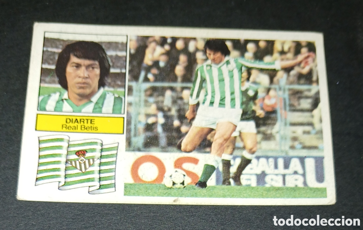 Figurine di Calcio: Cromo Diarte Real Betis Ediciones Este Liga 1982-1983 (82-83) Nunca Pegado Sin Pegar