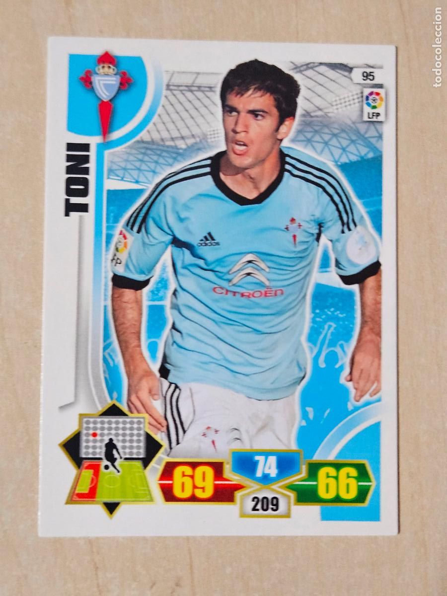Figurine di Calcio: FICHA N&ordm; 95 TONI - ADRENALYN 13 14 - PANINI 2013 -14 - CROMO - REAL CELTA