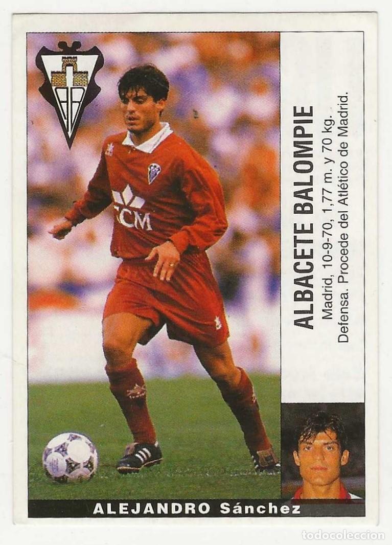 Figurine di Calcio: PANINI -- LIGA 95-96 -- ALBACETE BALOMPIE -- ALEJANDRO S&Aacute;NCHEZ