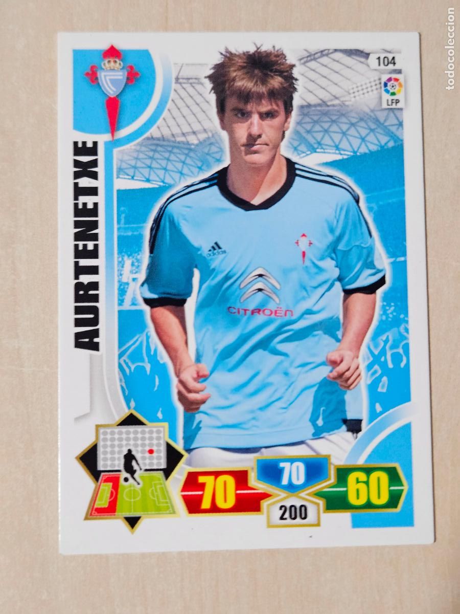 Figurine di Calcio: FICHA N&ordm; 104 AURTENETXE - ADRENALYN 13 14 - PANINI 2013 -14 - CROMO - REAL CELTA