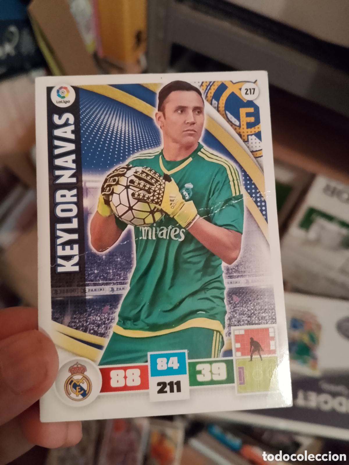 Figurine di Calcio: 217 KEYLOR NAVAS REAL MADRID CARD CROMO TARJETA LIGA F&Uacute;TBOL ADRENALYN 15-16 PANINI 2015 2016