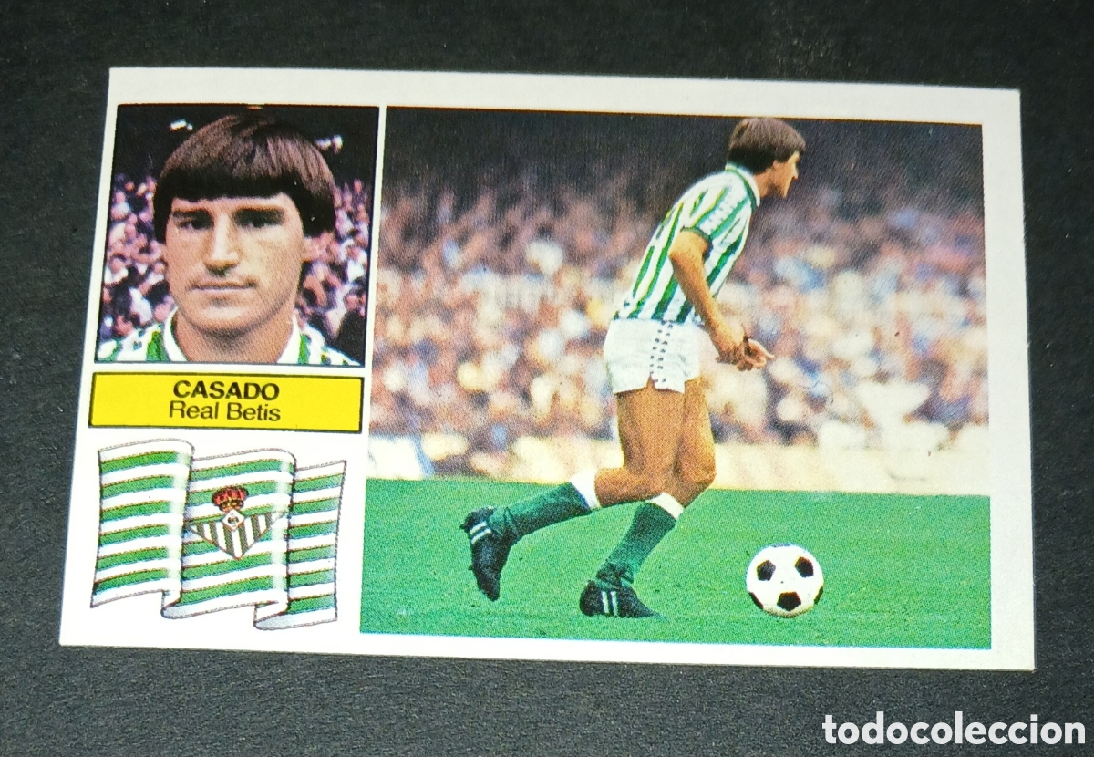 Fu&szlig;ball-Sticker: Cromo Casado Real Betis Ediciones Este Liga 1982-1983 (82-83) Nunca Pegado Sin Pegar
