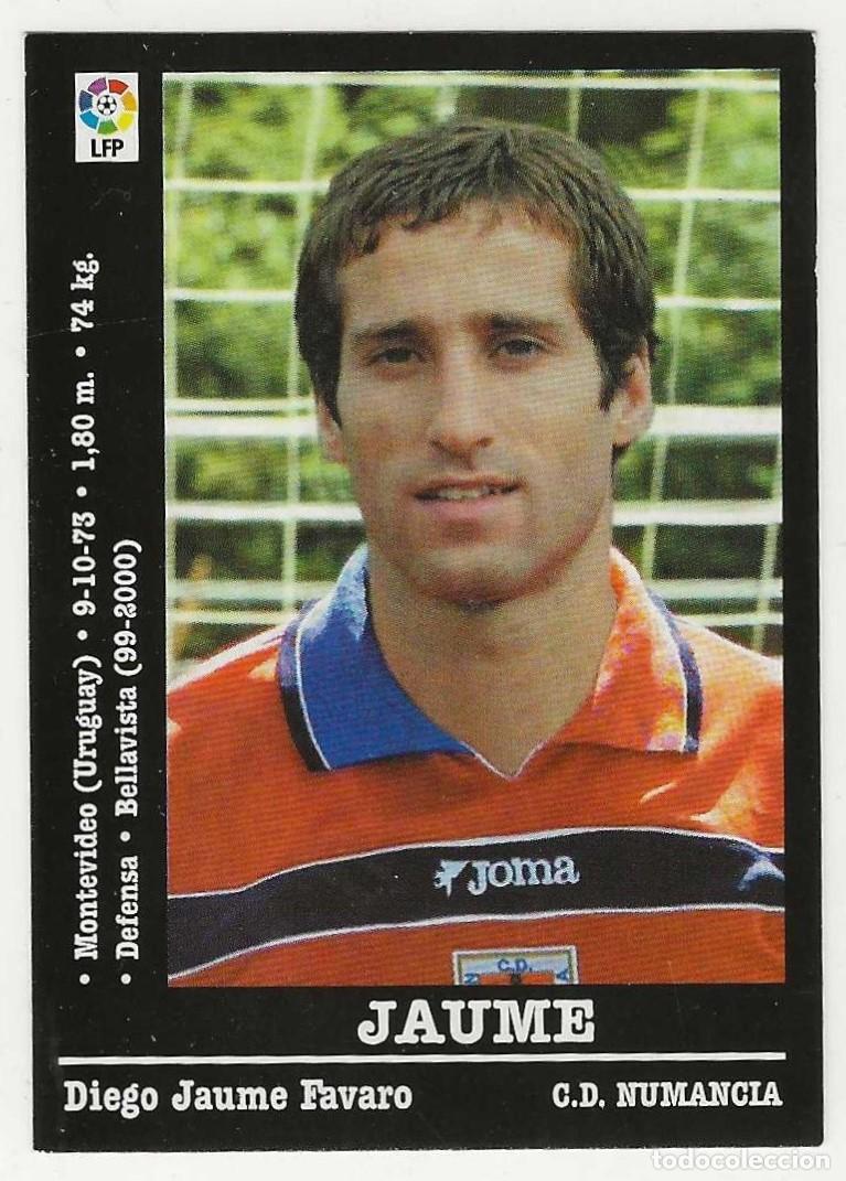 Fu&szlig;ball-Sticker: PANINI -- LIGA 2000-2001 -- NUMANCIA -- N&ordm; 276 JAUME ( NO ES EL ERROR )