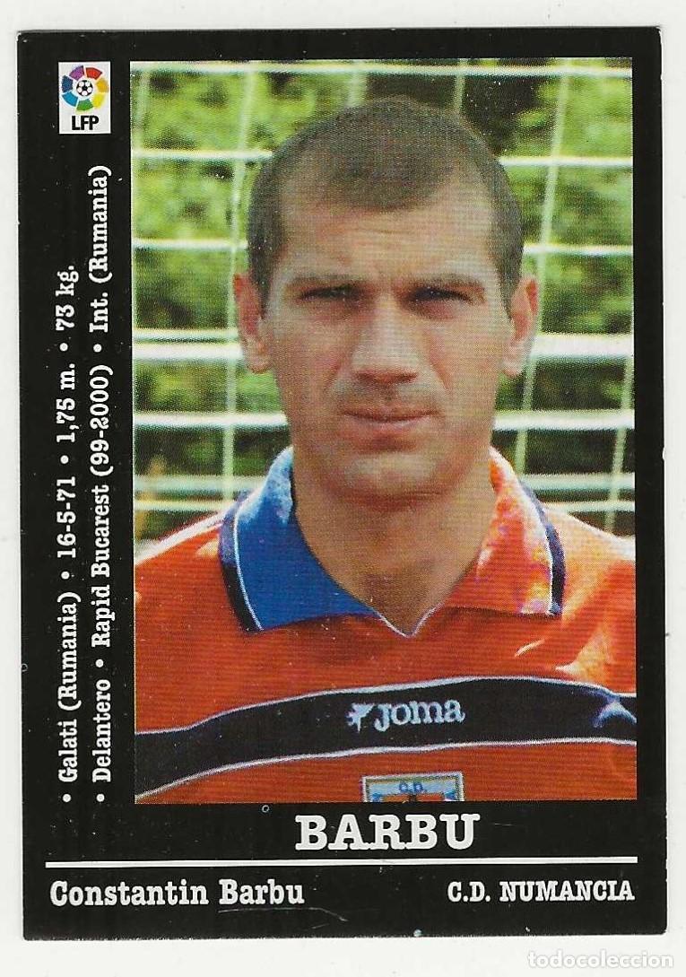 Fu&szlig;ball-Sticker: PANINI -- LIGA 2000-2001 -- NUMANCIA -- N&ordm; 288 BARBU ( NO ES EL ERROR )