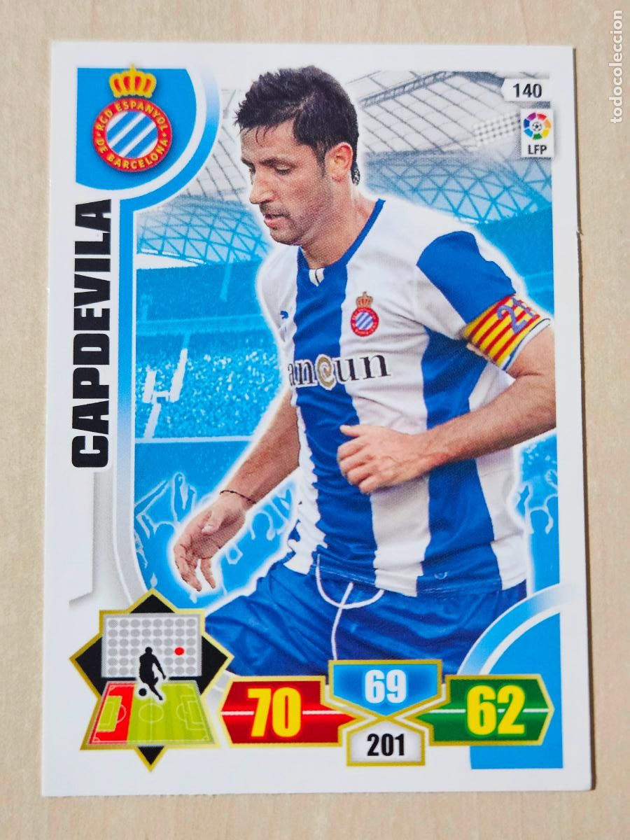 Fu&szlig;ball-Sticker: FICHA N&ordm; 140 CAPDEVILA - ADRENALYN 13 14 - PANINI 2013 -14 - CROMO - ESPANYOL