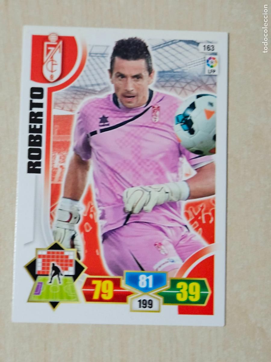 Cromos de f&uacute;tbol: FICHA N&ordm; 163 ROBERTO - ADRENALYN 13 14 - PANINI 2013 -14 - CROMO - GRANADA