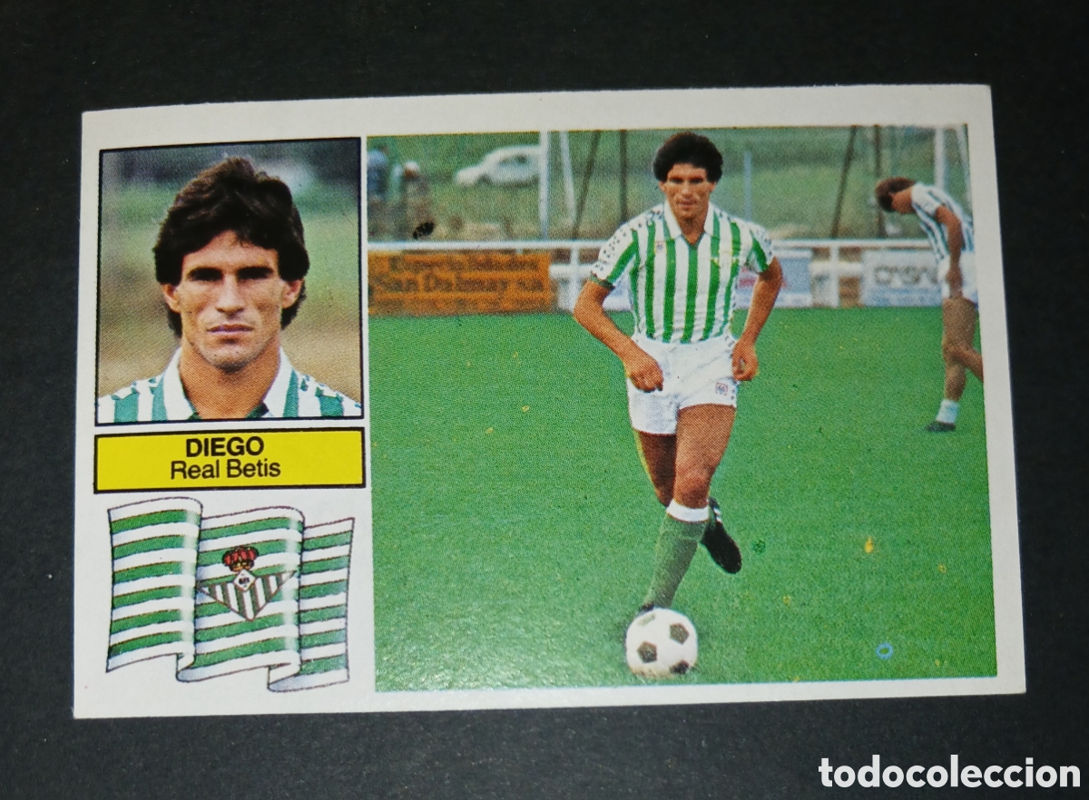 Cromos de f&uacute;tbol: Cromo Diego Real Betis Fichaje 23 Ediciones Este Liga 1982-1983 (82-83) Nunca Pegado Sin Pegar