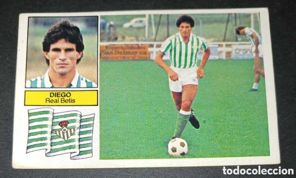 Cromos de f&uacute;tbol: Cromo Diego Real Betis Fichaje 23 Ediciones Este Liga 1982-1983 (82-83) Nunca Pegado Sin Pegar