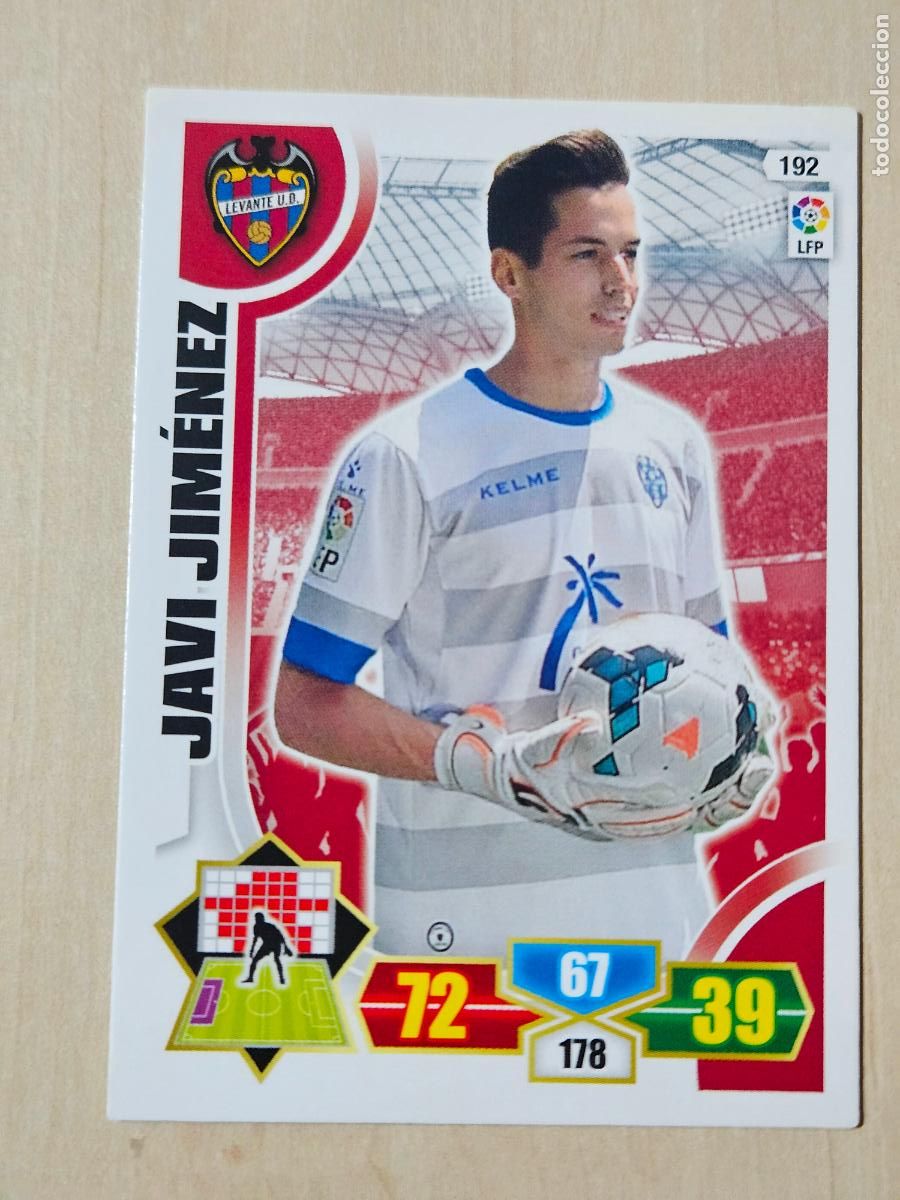 Cromos de f&uacute;tbol: FICHA N&ordm; 192 JAVI JIMENEZ - ADRENALYN 13 14 - PANINI 2013 -14 - CROMO - LEVANTE