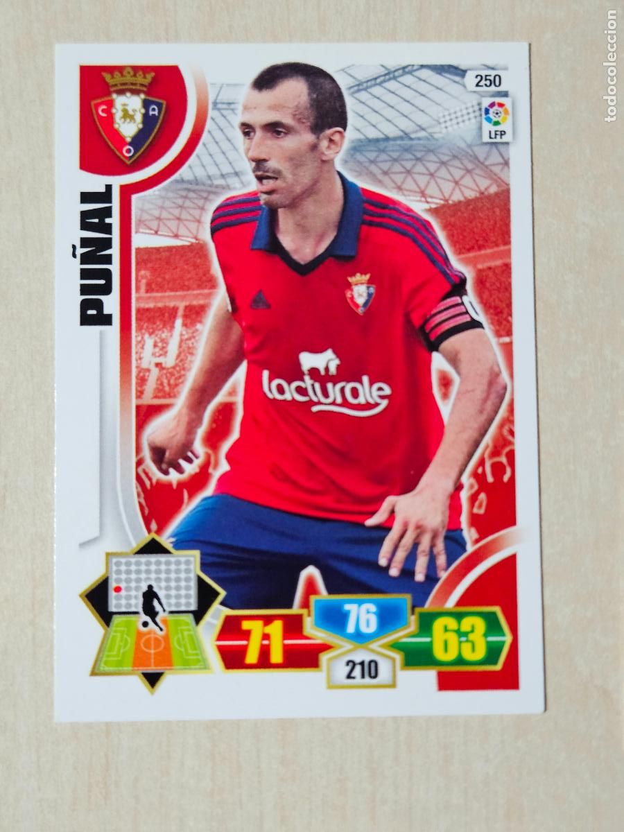 Cromos de f&uacute;tbol: FICHA N&ordm; 250 PU&Ntilde;AL - ADRENALYN 13 14 - PANINI 2013 -14 - CROMO - OSASUNA