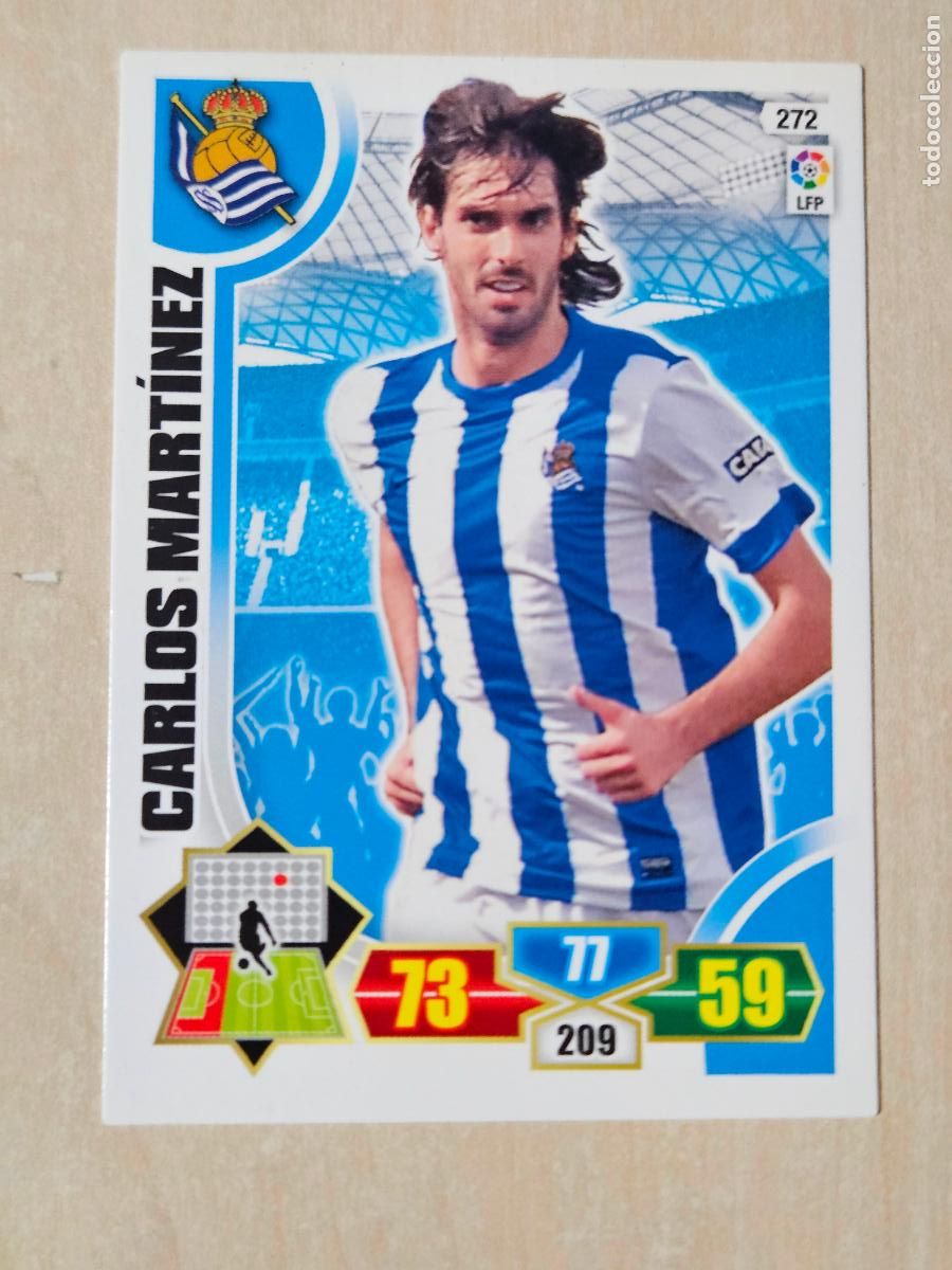 Cromos de f&uacute;tbol: FICHA N&ordm; 272 CARLOS MARTINEZ - ADRENALYN 13 14 - PANINI 2013 -14 - CROMO - REAL SOCIEDAD