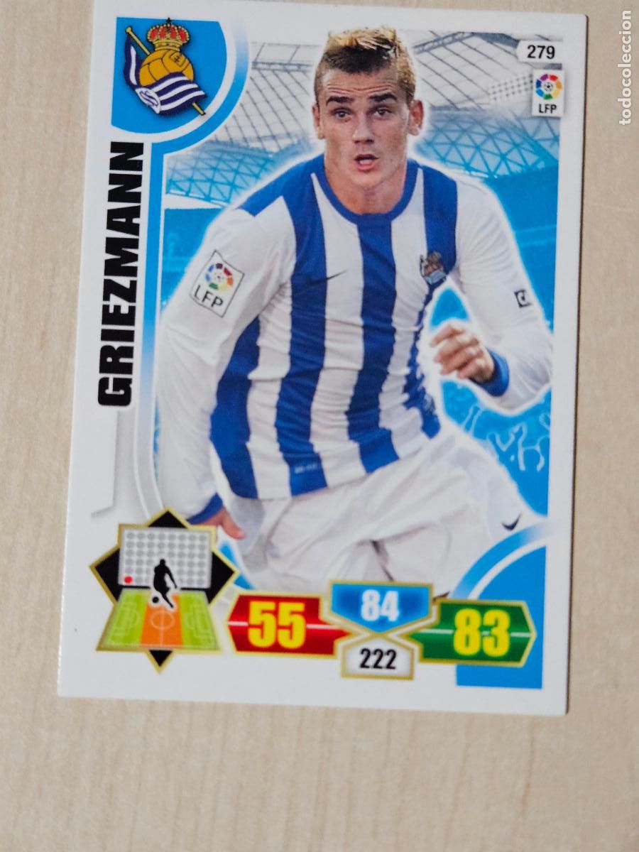 Cromos de f&uacute;tbol: FICHA N&ordm; 279 GRIEZMANN - ADRENALYN 13 14 - PANINI 2013 -14 - CROMO - REAL SOCIEDAD