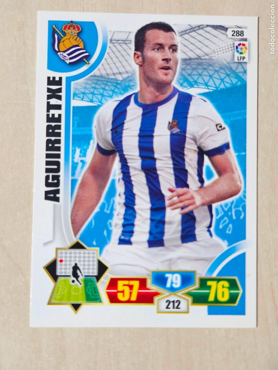 Cromos de f&uacute;tbol: FICHA N&ordm; 288 AGUIRRETXE - ADRENALYN 13 14 - PANINI 2013 -14 - CROMO - REAL SOCIEDAD