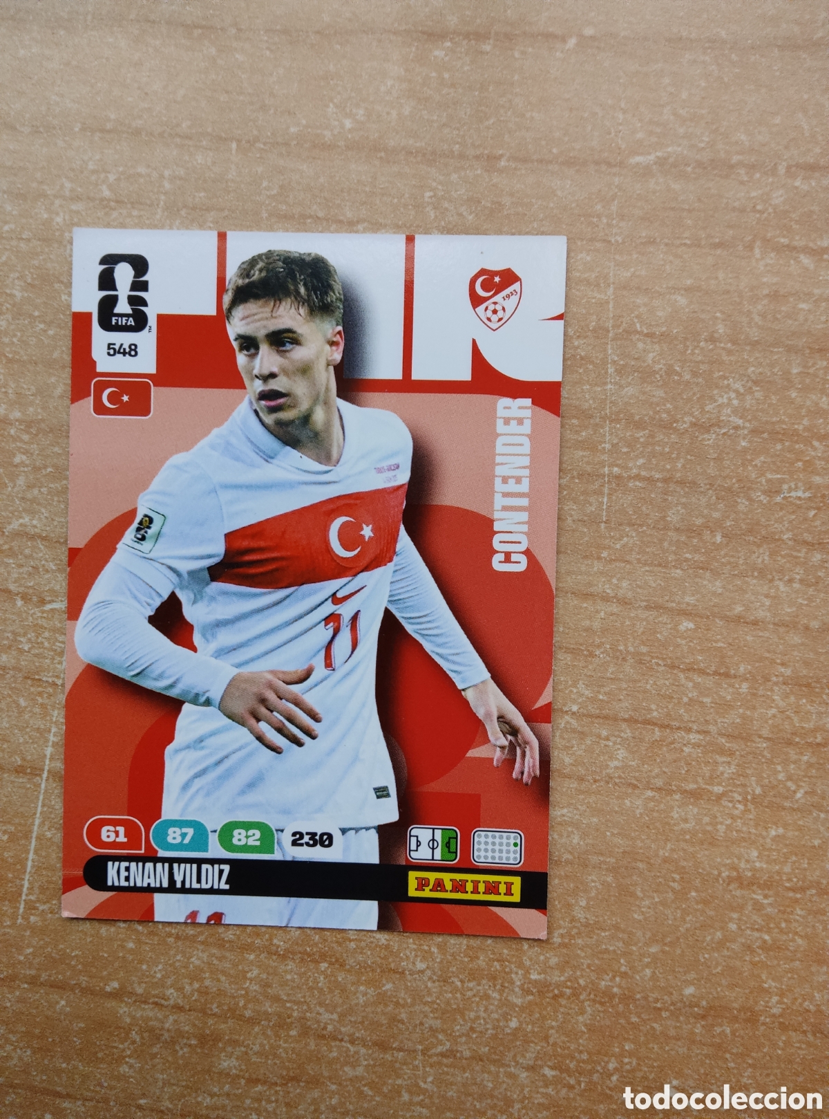 Cromos de f&uacute;tbol: 548 KENAN YILDIZ TURQUIA ADRENALYN XL MUNDIAL 2026