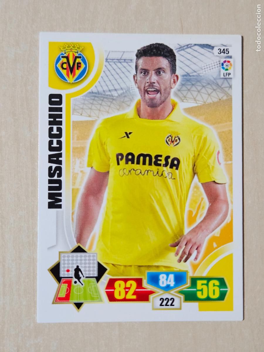 Cromos de f&uacute;tbol: FICHA N&ordm; 345 MUSACCHIO - ADRENALYN 13 14 - PANINI 2013 -14 - CROMO - VILLARREAL
