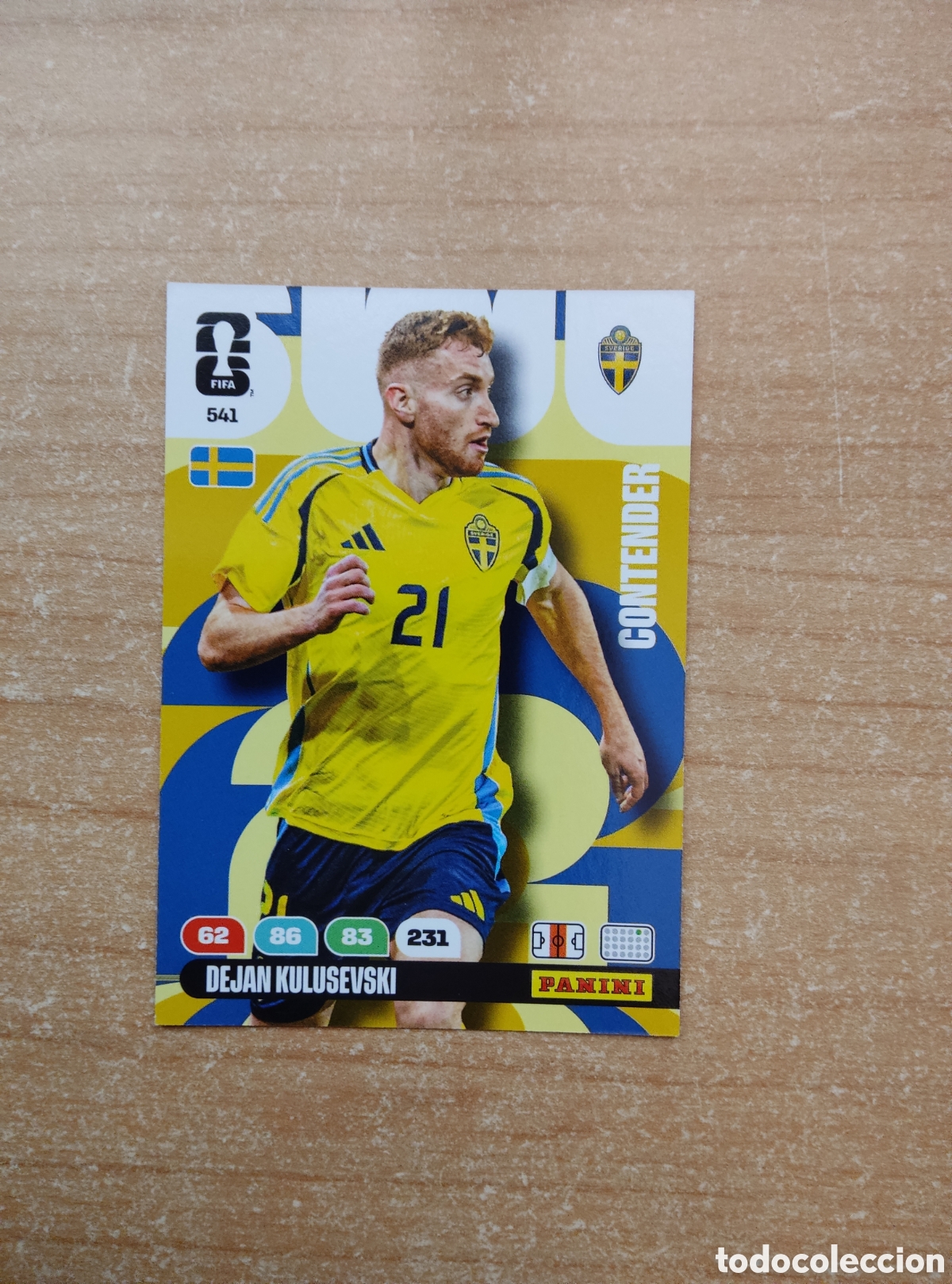 Cromos de f&uacute;tbol: 541 DEJAN KULUSEVSKI SUECIA ADRENALYN XL MUNDIAL 2026