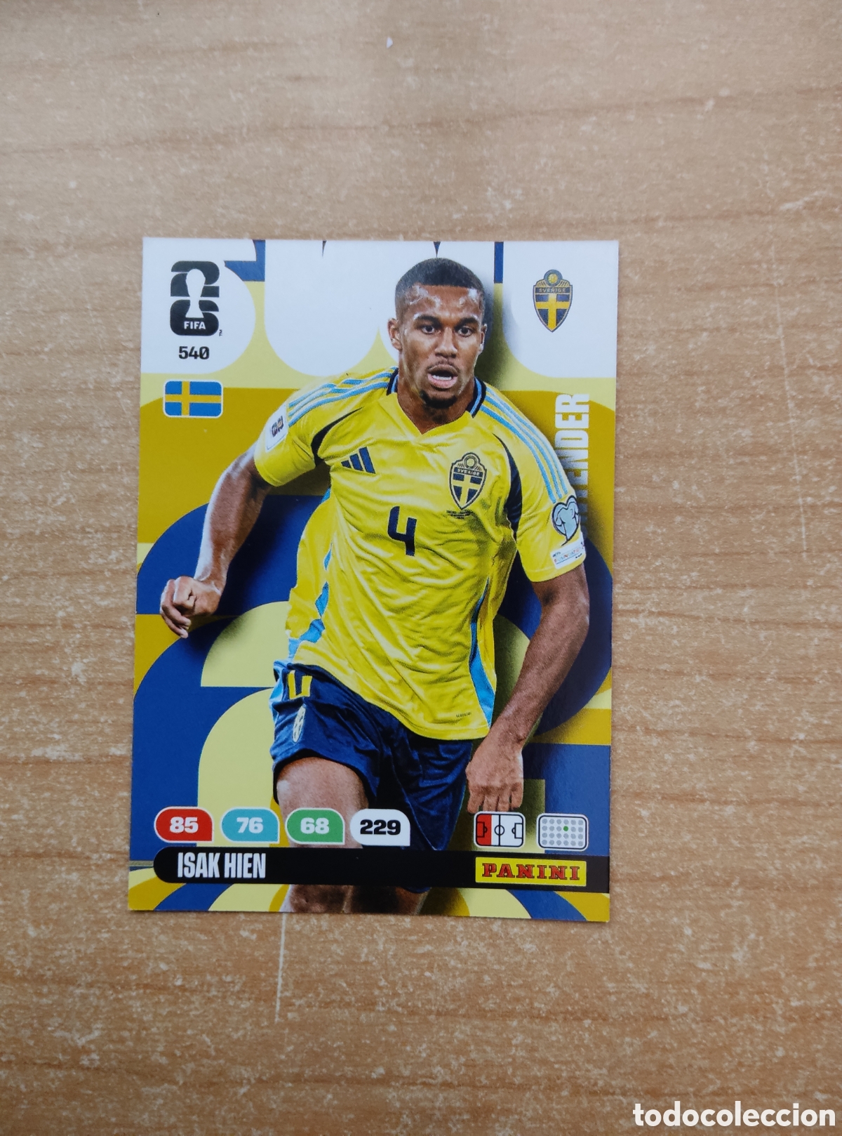 Cromos de f&uacute;tbol: 540 ISAK HIEN SUECIA ADRENALYN XL MUNDIAL 2026