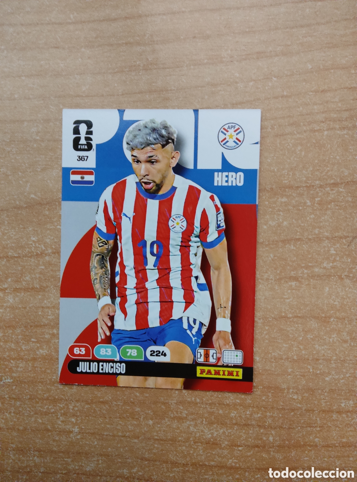 Cromos de f&uacute;tbol: 367 JULIO ENCISO PARAGUAY ADRENALYN XL MUNDIAL 2026