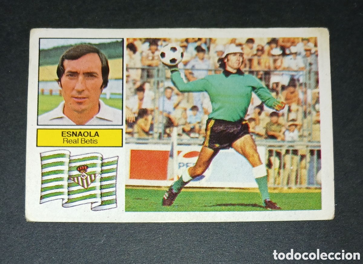 Cromos de f&uacute;tbol: Cromo Esnaola Real Betis Ediciones Este Liga 1982-1983 (82-83) Nunca Pegado Sin Pegar