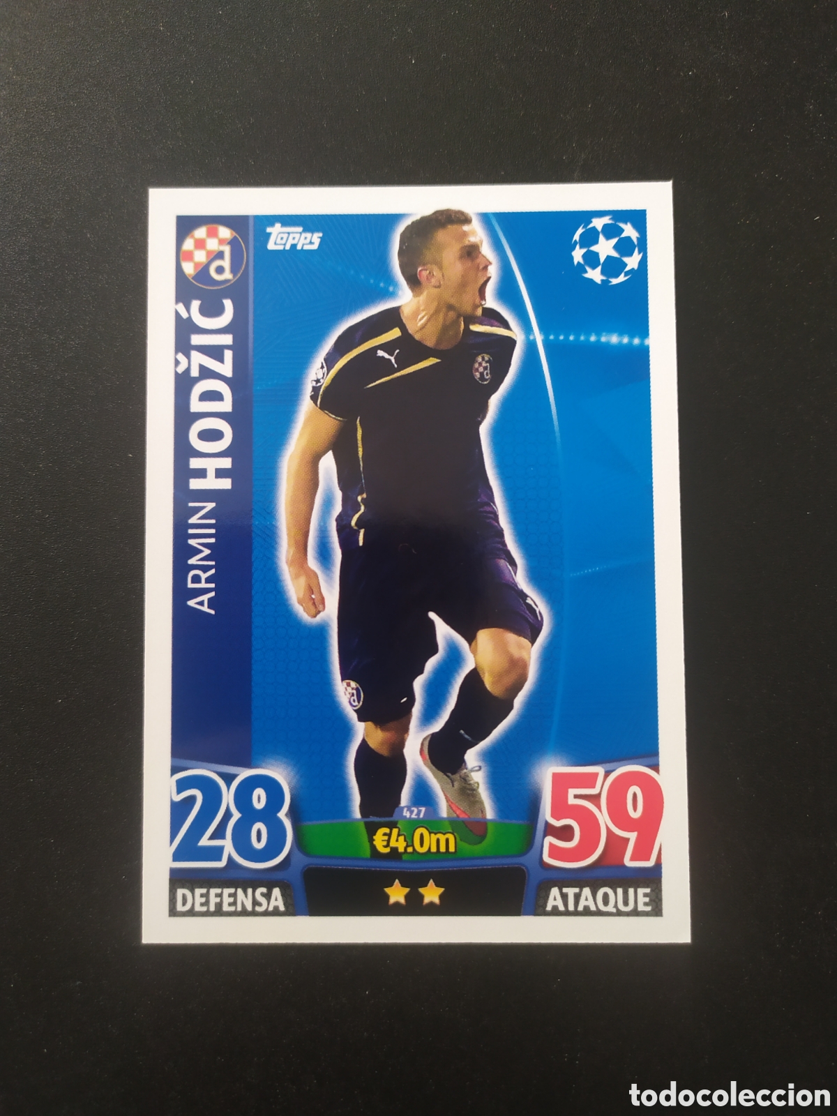 Cromos de f&uacute;tbol: UEFA Champions match attax topps 2015 2016 15 16 Hodzic n&deg; 427 Dinamo Zagreb