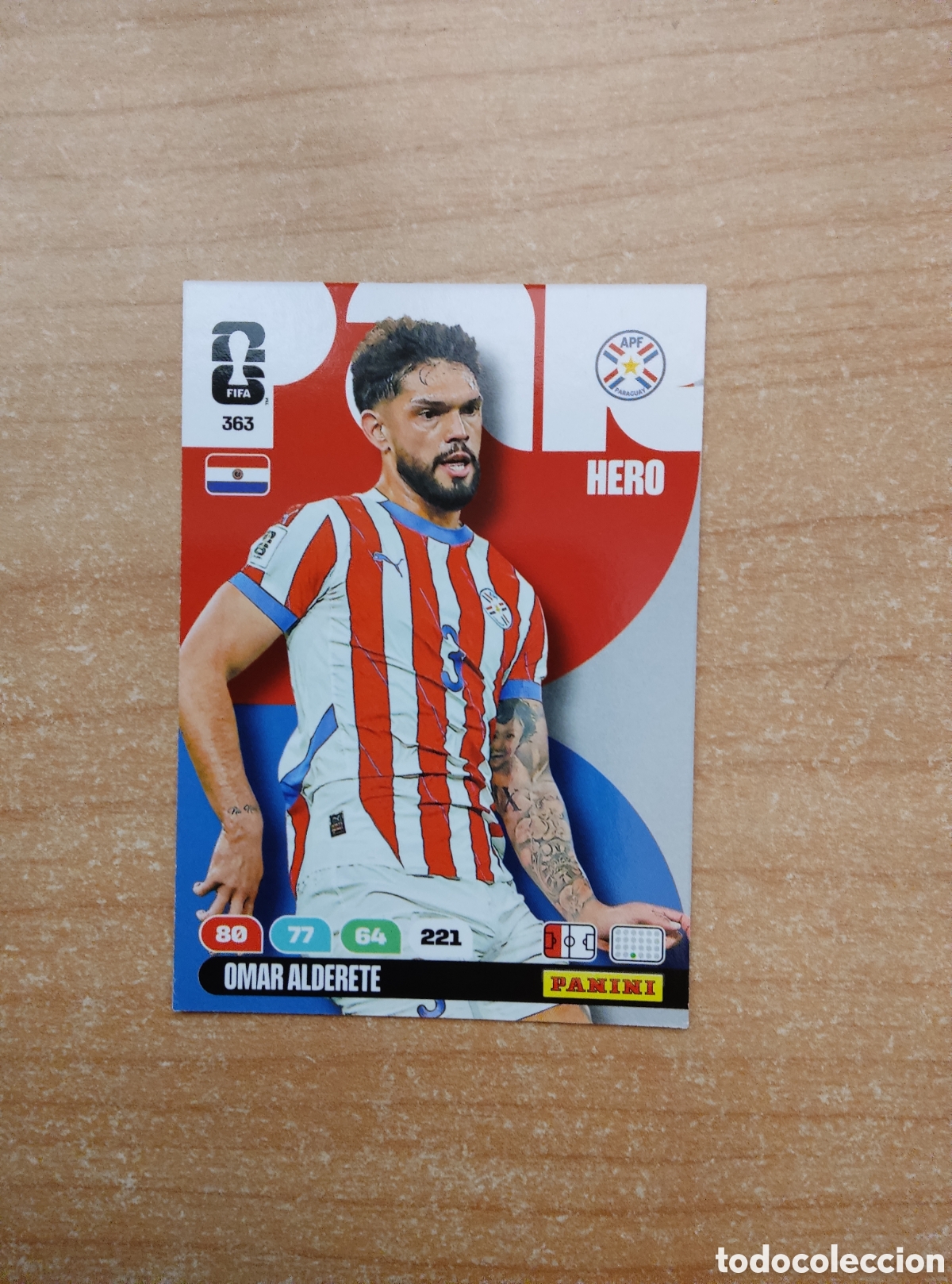 Cromos de f&uacute;tbol: 363 OMAR ALDERETE PARAGUAY ADRENALYN XL MUNDIAL 2026