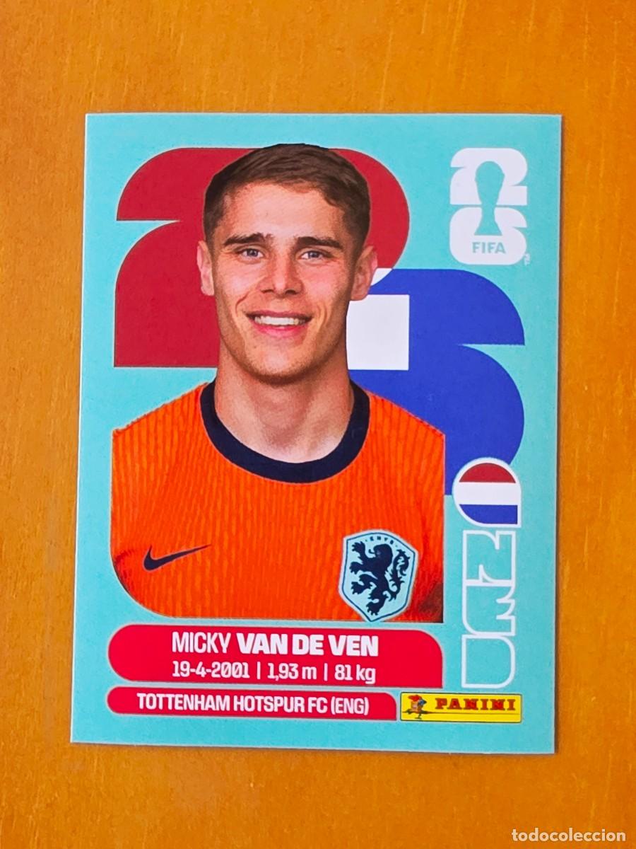 Cromos de f&uacute;tbol: NED 4 Micky Van de Ven, Pa&iacute;ses Bajos Holanda, Panini FIFA World Cup Mundial 2026 Sticker